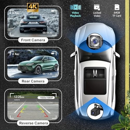 Wireless Apple Carplay Screen - 4K 1080p