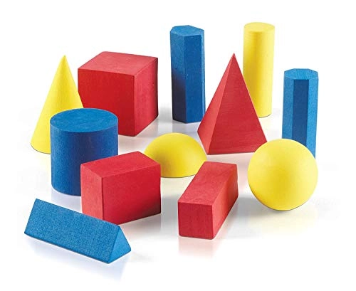 Foam Geometric Solid Blocks - 5 - 10 years 12 pieces