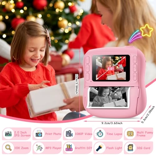 Kids Camera Instant Print - 32GB 14MP 1080P