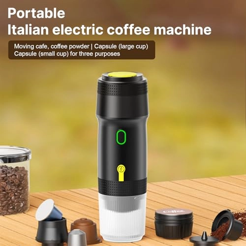 Portable Espresso Machine - Cordless 15Bar 150ml