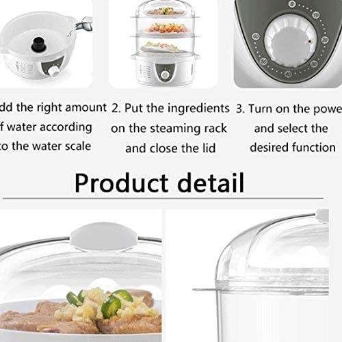 Three-tier food steamer - 4 Liters