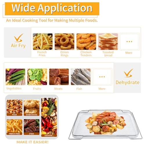 Air Fryer Grill Pan - Stainless Steel 1