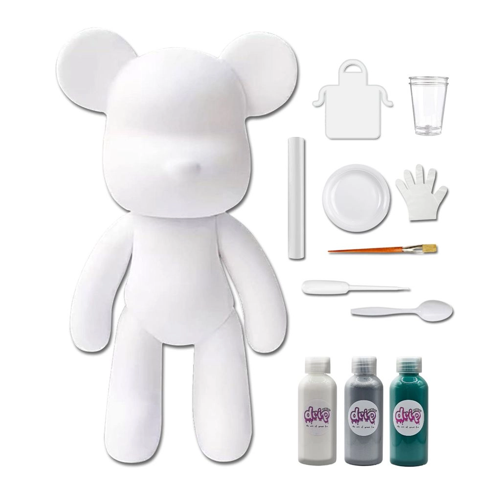 DIY Fluid Paint Bear - Complete Kit 23 cm