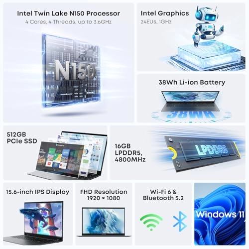 GemiBook Plus - 15.6'' 512GB 16GB Twin Lake N150