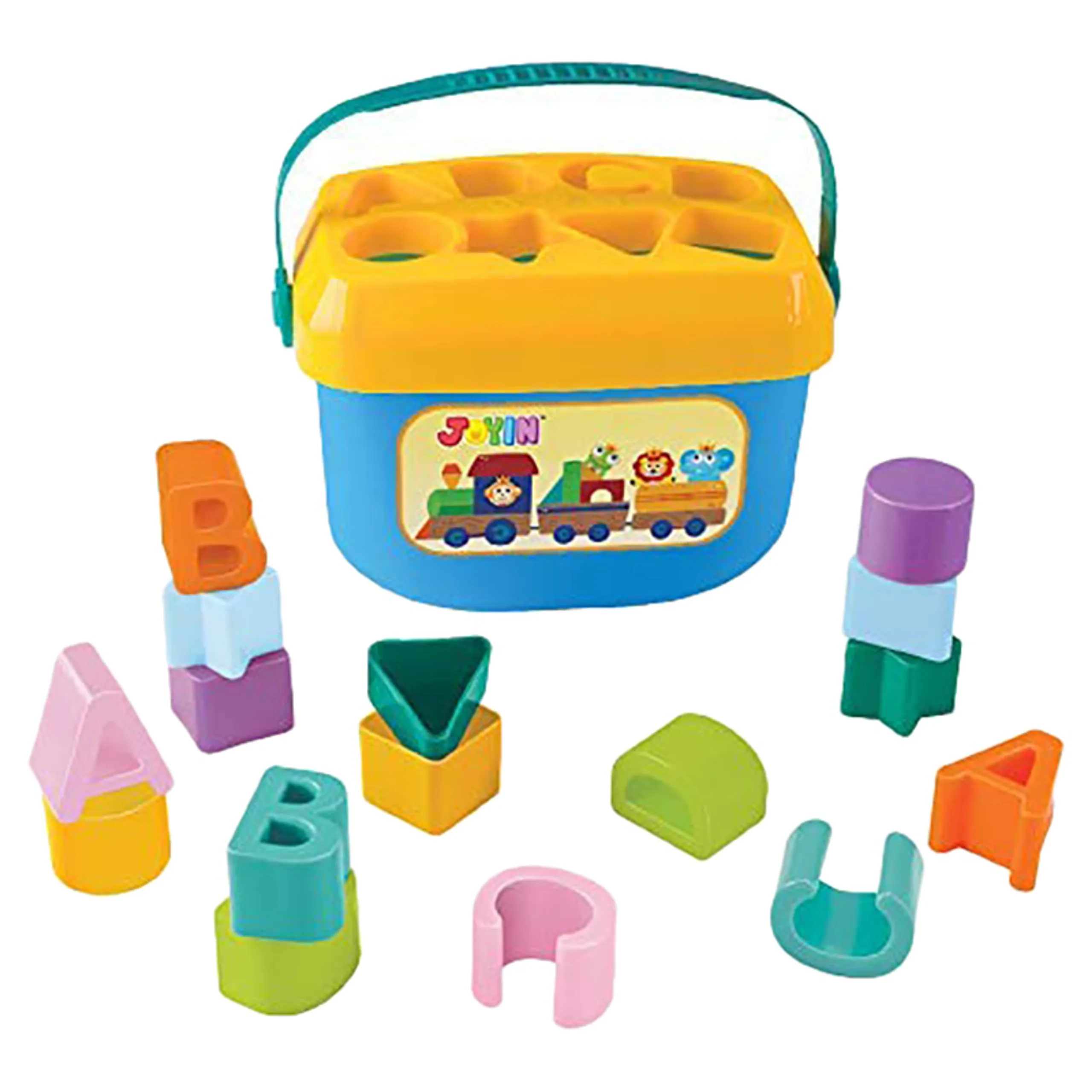 Rollup Kids Baby Stack Blocks - Alphabet Easy-carry handle
