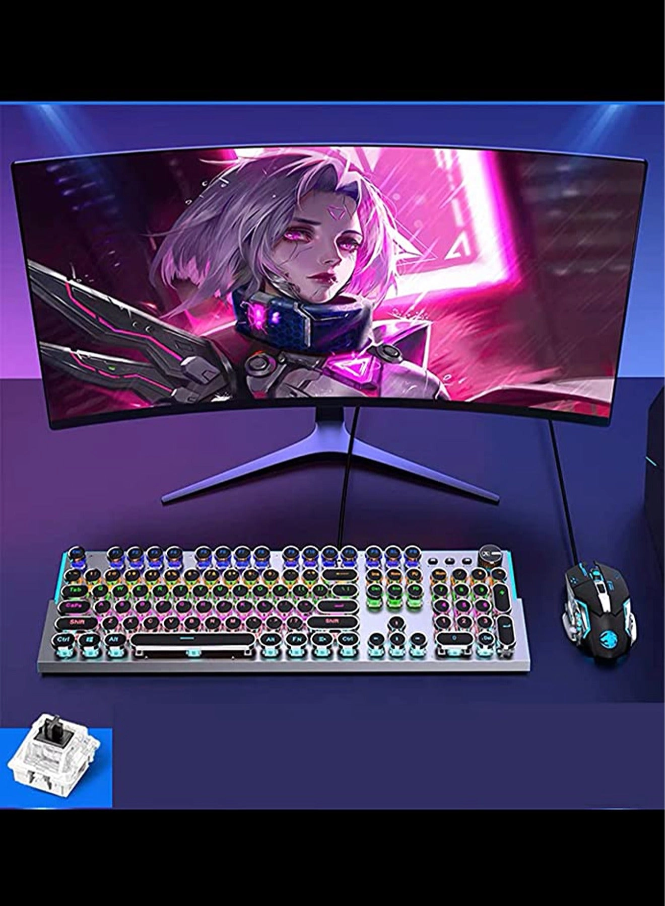 Gaming Keyboard + Wired Mouse - USB Wired