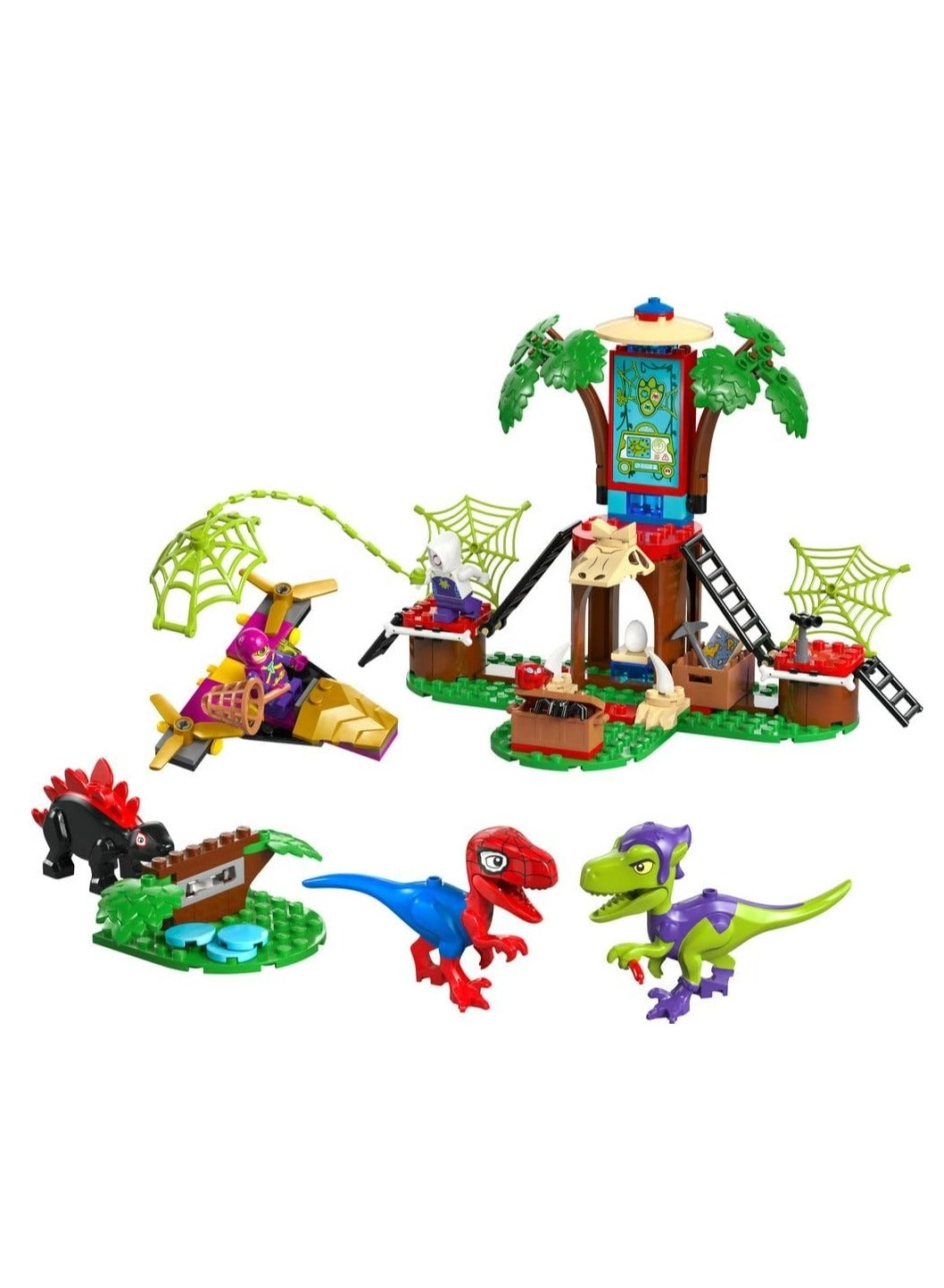 Marvel Spidey and Gobby’s Raptor Battle at Tree House HQ - Spider-Man