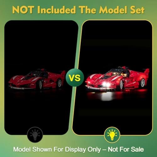 Light kit Compatible with LEGO 42212 Ferrari FXX K