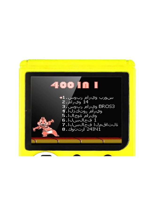 Handheld Game Console - 400 Built-in Games 3-Inch Color Screen Rechargeable Battery