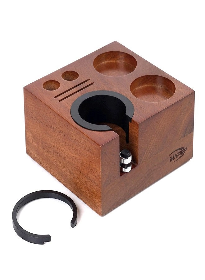 IKAPE Espresso Tamper Holder - Natural Walnut Fit for 51, 54, 58mm