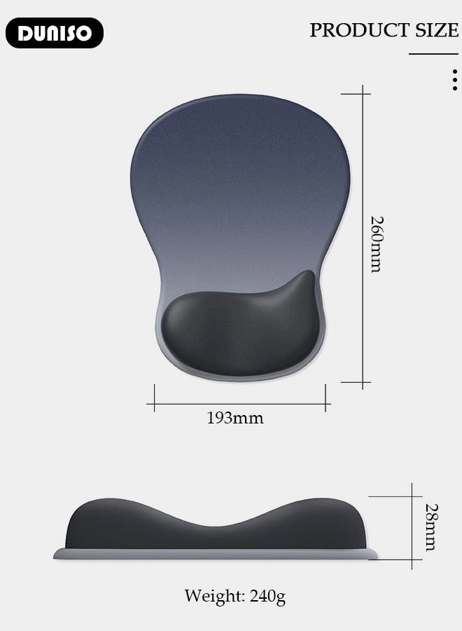 Memory Foam Ergonomic Mouse Pad