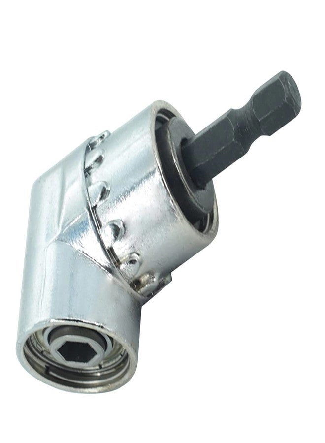DEVMO 105 Degree Right Angle Driver - 1/4-inch Hex Quick Change Drive Magnetic Bit Socket