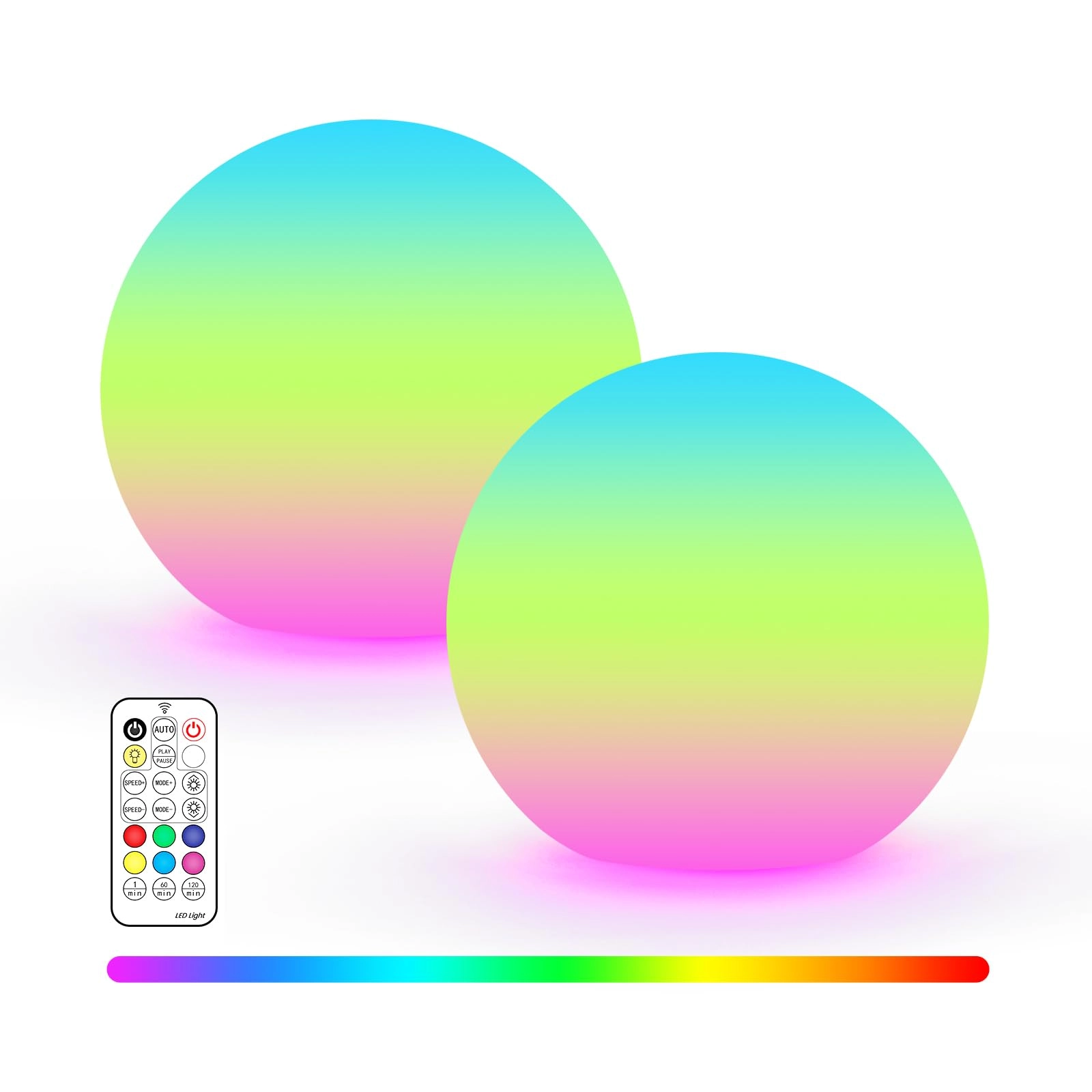 Loftek Smart Sphere Night Light - Battery Powered Multicolor