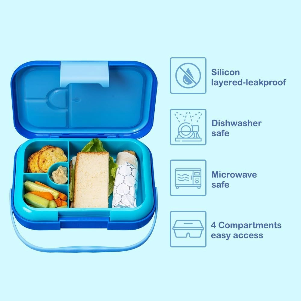 Convertible Bento Lunch Box - T-Rex Grey 6 And 4