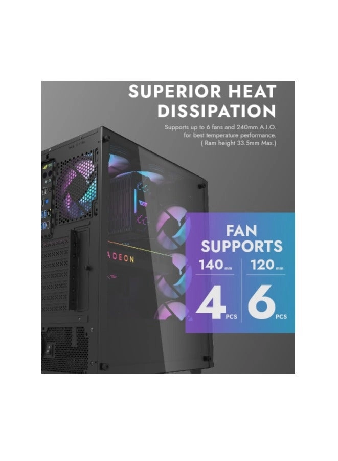 DK351 - Tempered glass ATX / M-ATX / ITX