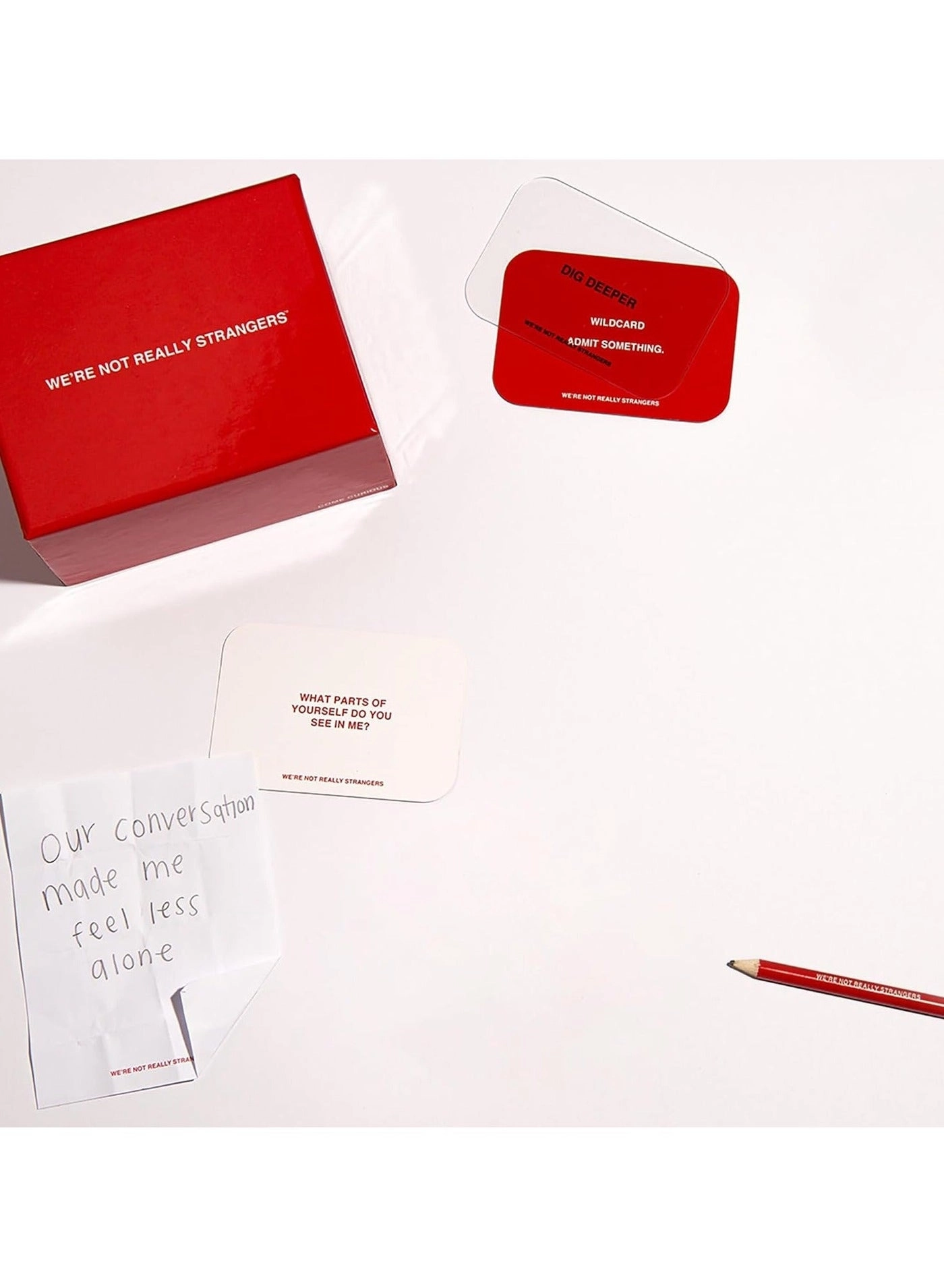 WE'RE NOT REALLY STRANGERS - Card Game