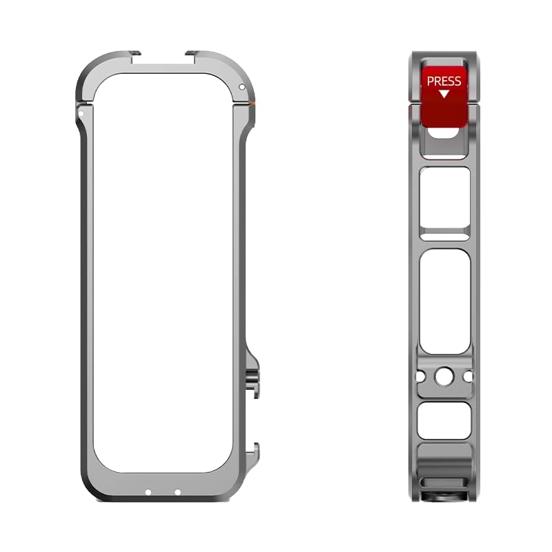 TEKTONIC Aluminium Frame for Insta360 X4 - Cold Shoe Mounts Tripod Compatibility