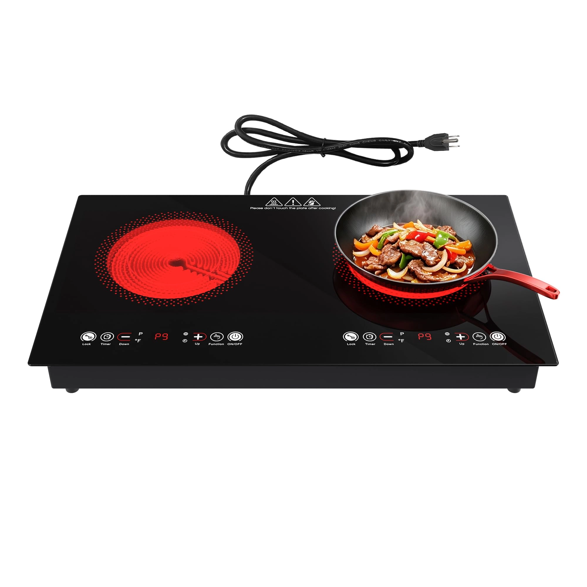 ANHANE Electric Cooktop 24 Inch Electric hob