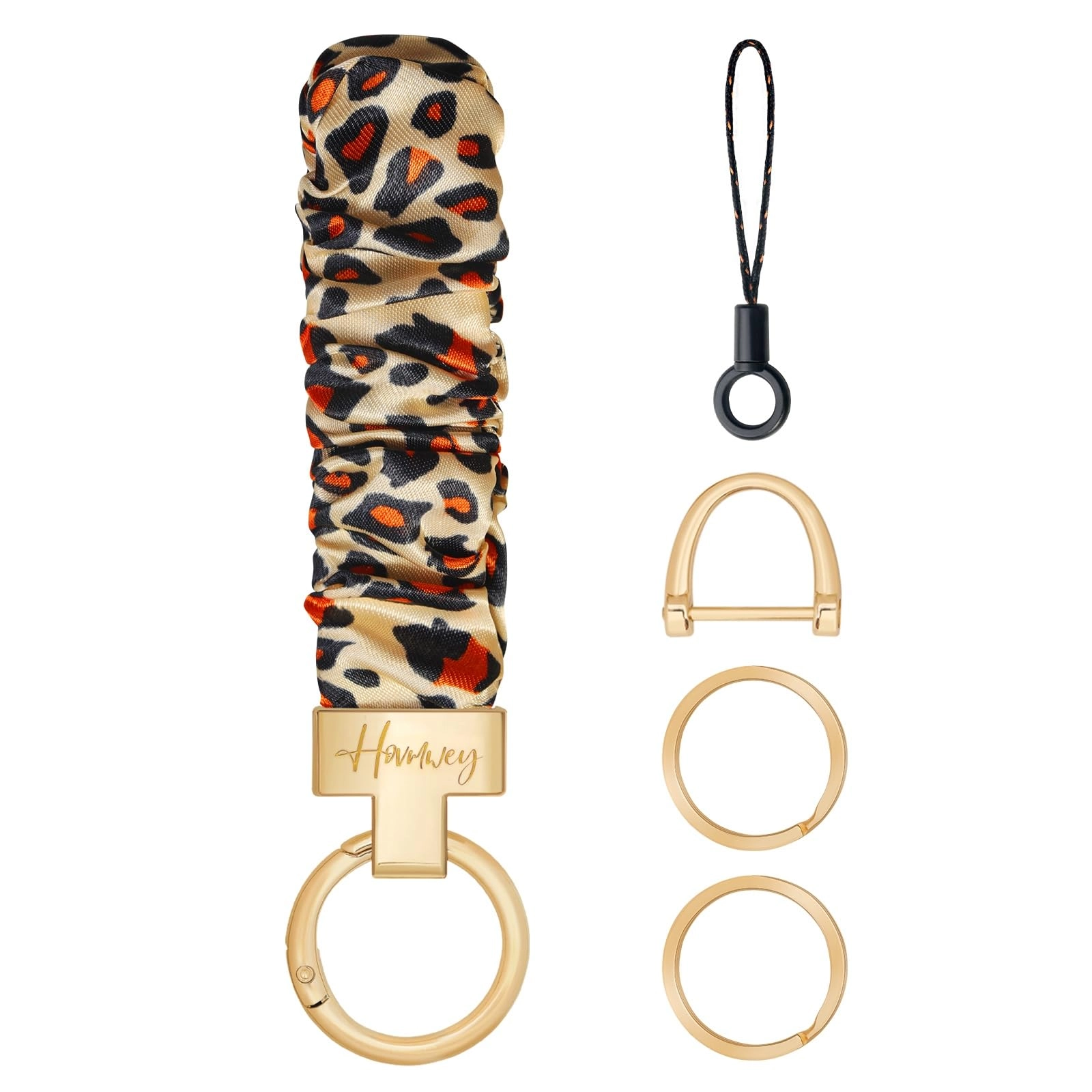 Stretchy Scrunchie Keychain Wristlet - Fun