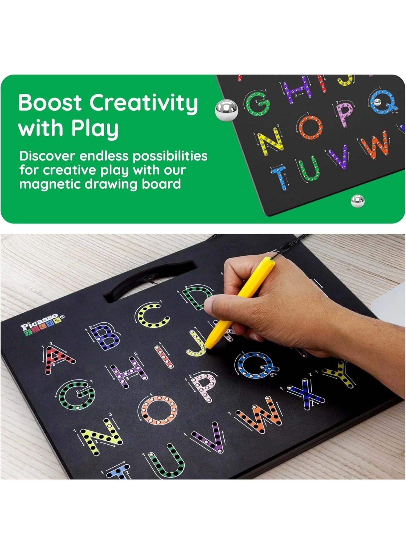 Alphabet Magnetic Drawing Board - 3+