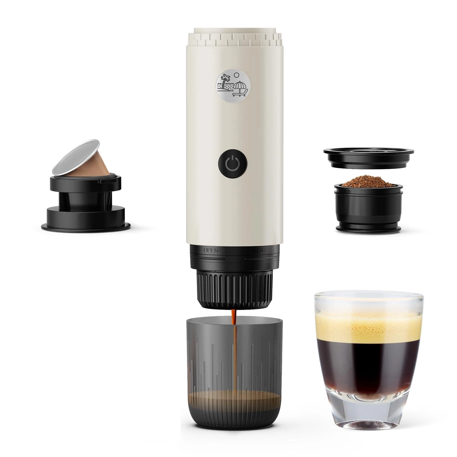 Portable Coffee Maker - powder capsules