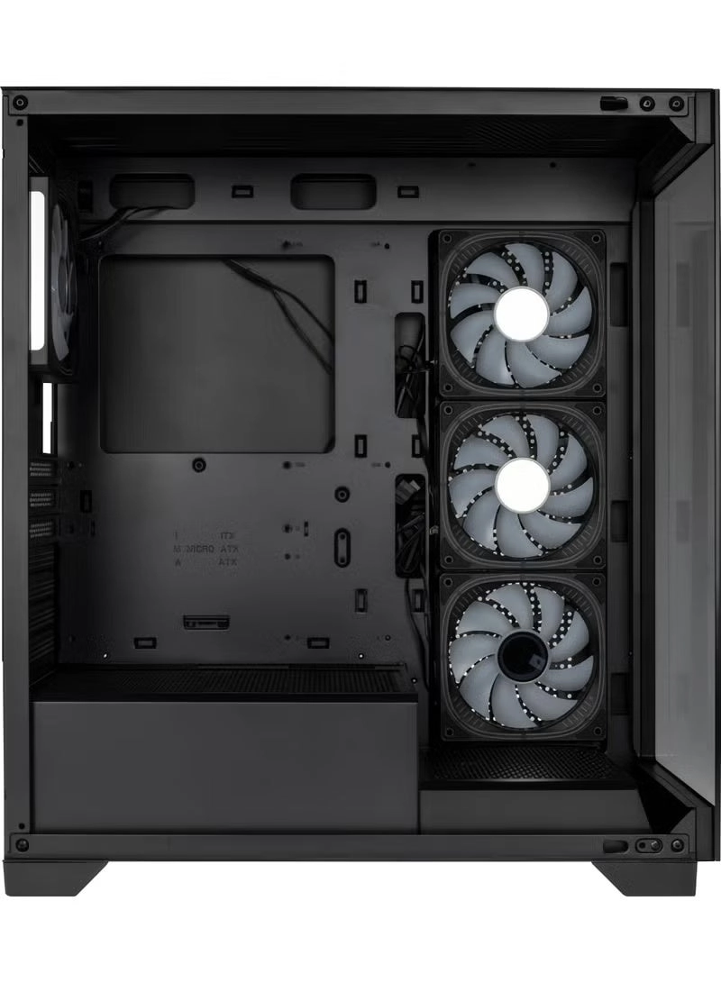 B507F-G-BLK - Side window Mid Tower