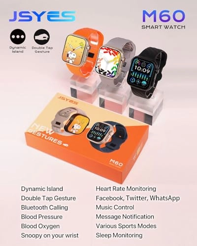 M60 - Smart Watch Heart Rate Blood Pressure