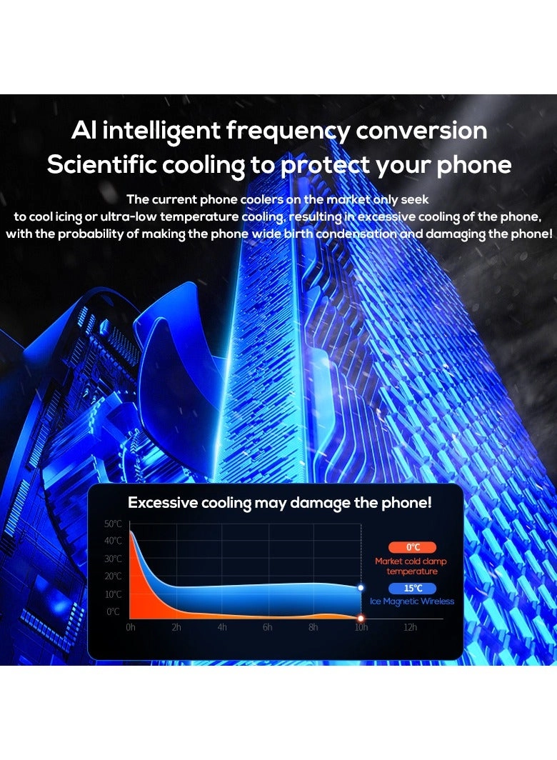 Mobile Phone Cooler - Game Fan PUBG Designed for iPhone 12/13 Semiconductor Heatsink