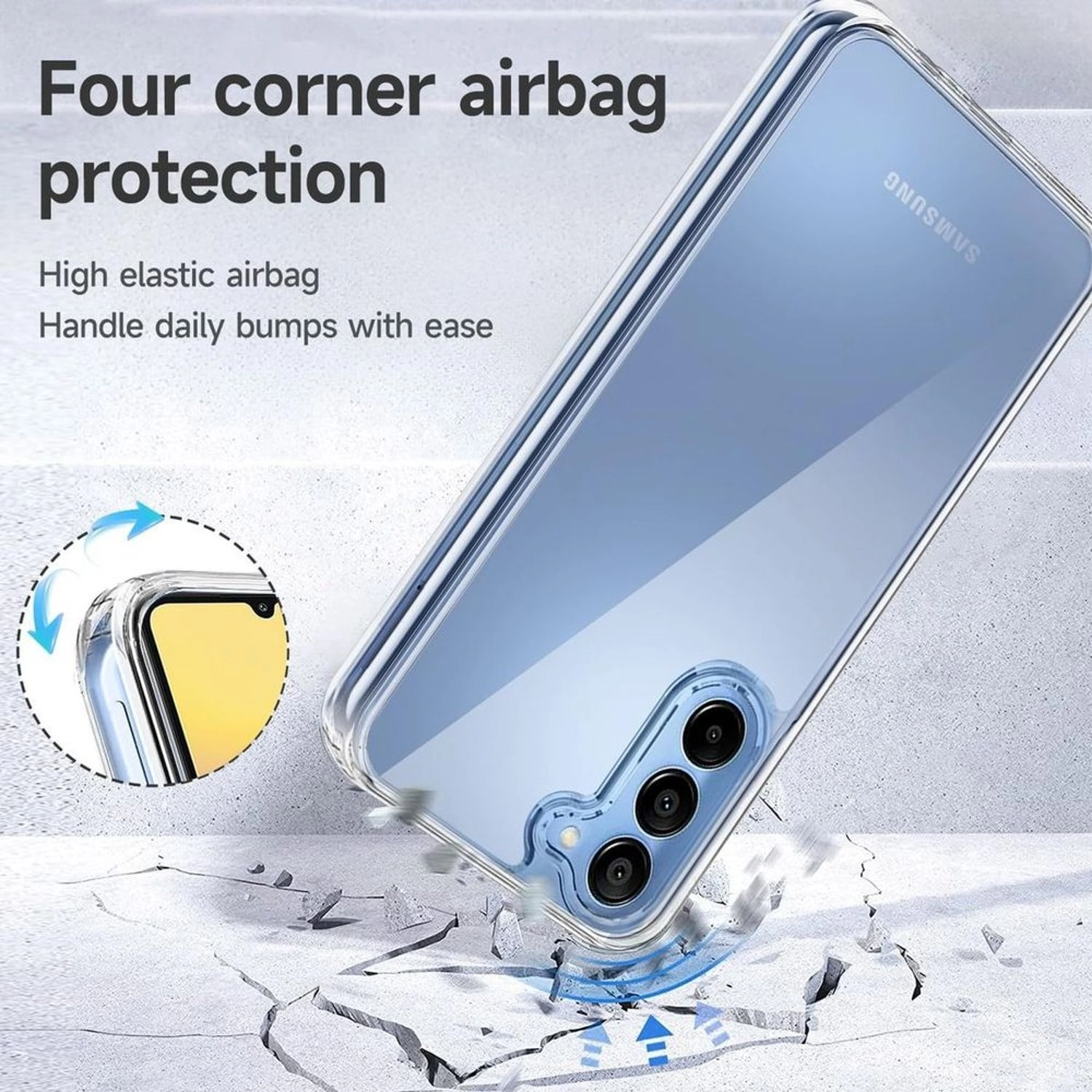 Lucid Case with Screen Protector for Samsung Galaxy A15