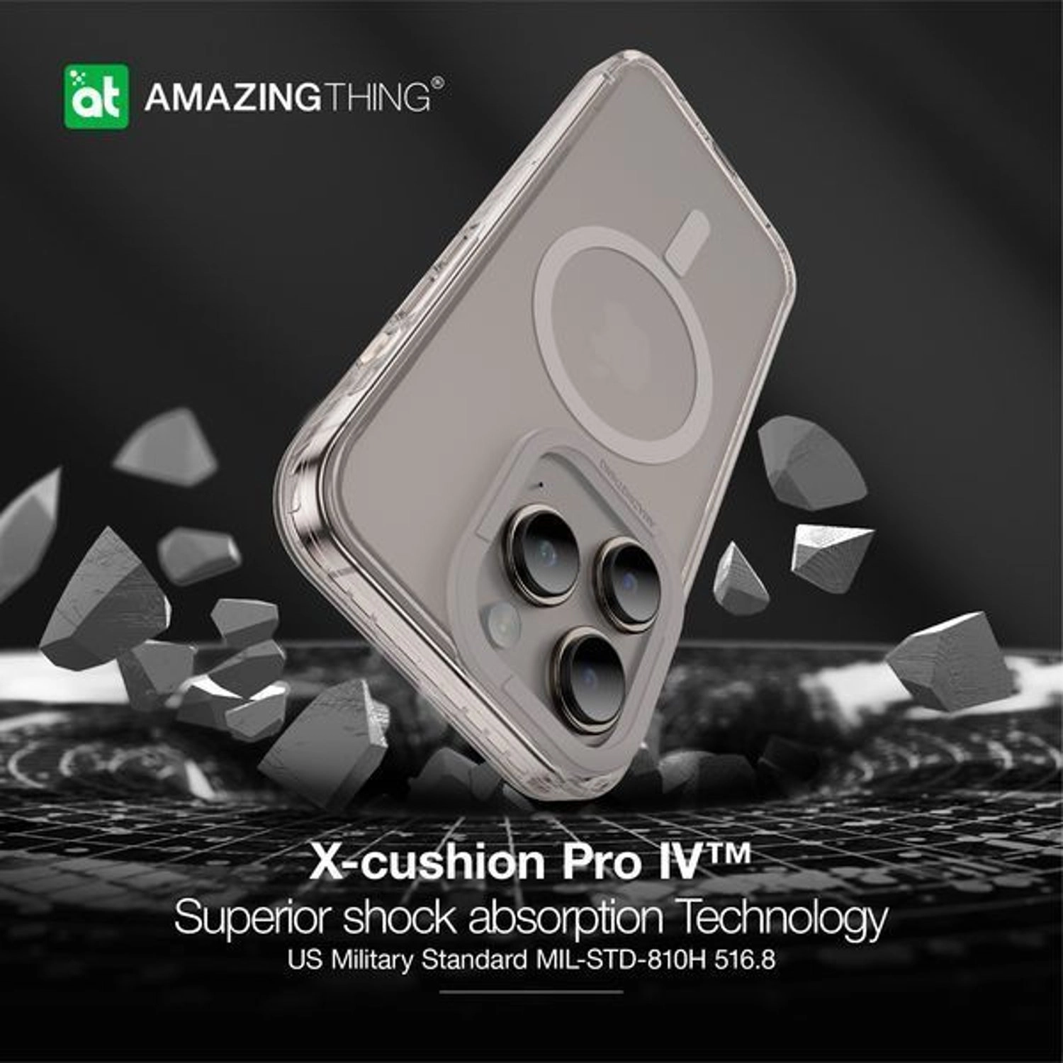 Titan Pro Back Cover Mobile Case with Stand for iPhone 15 Pro