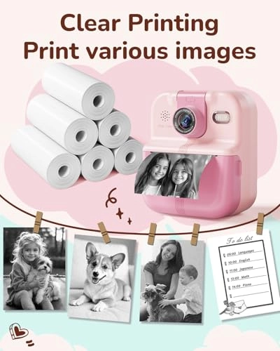 Kids Camera Paper Roll Refill - 6 Rolls 2 Inches