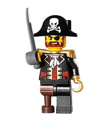 Pirate Captain Brickbeard Redbeard minifigure (pi081)