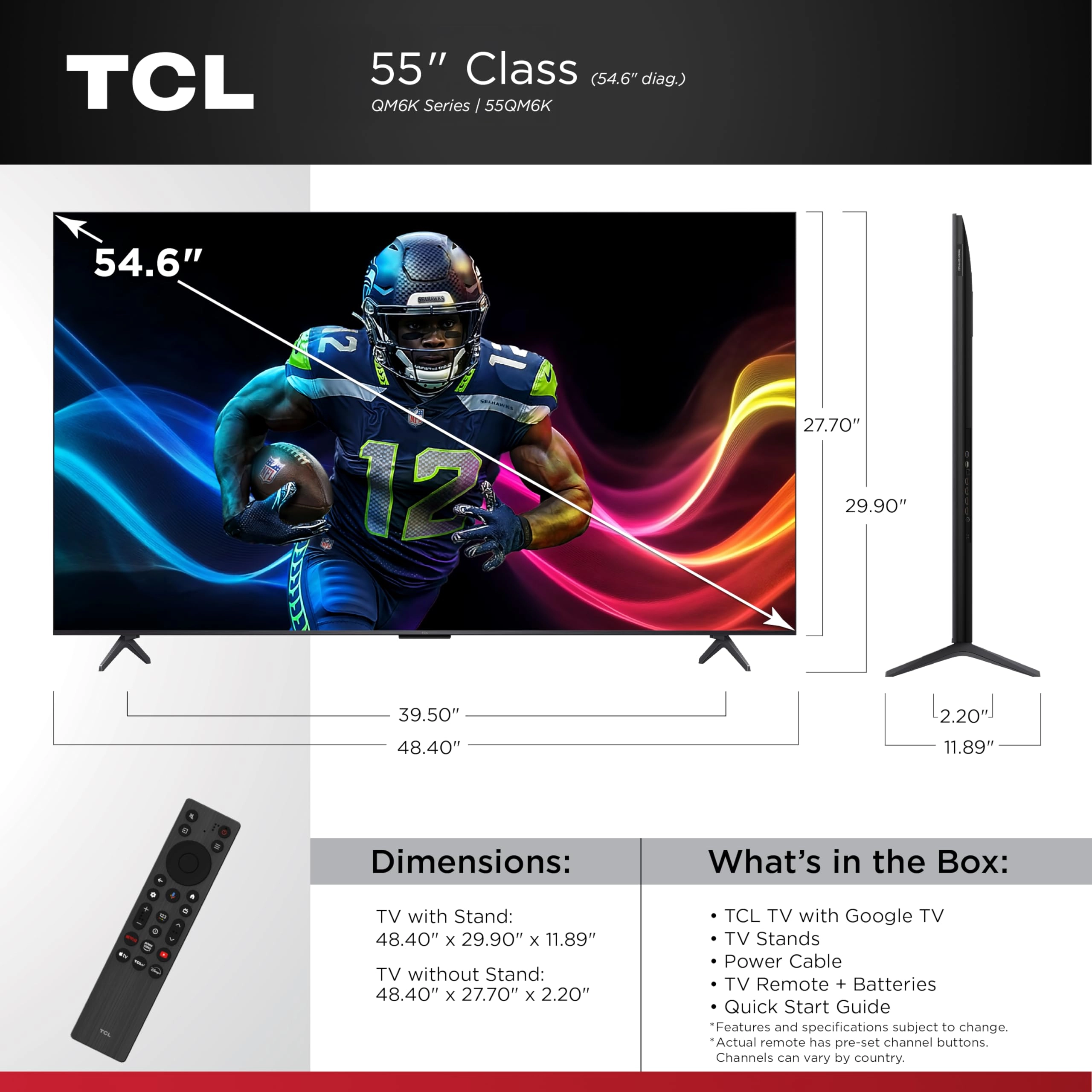 55QM6K - 55 inches