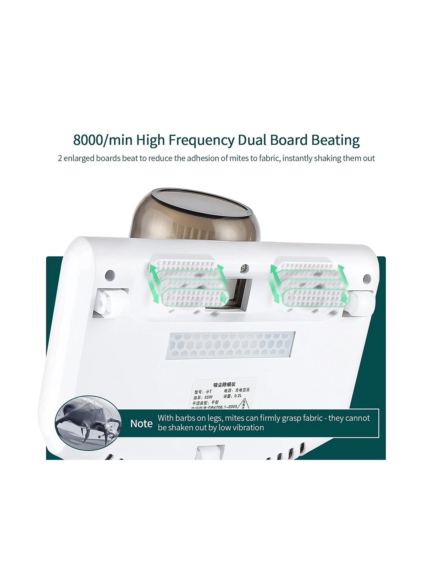 Mini Handheld UV Vacuum Cleaner - Cordless 250ml