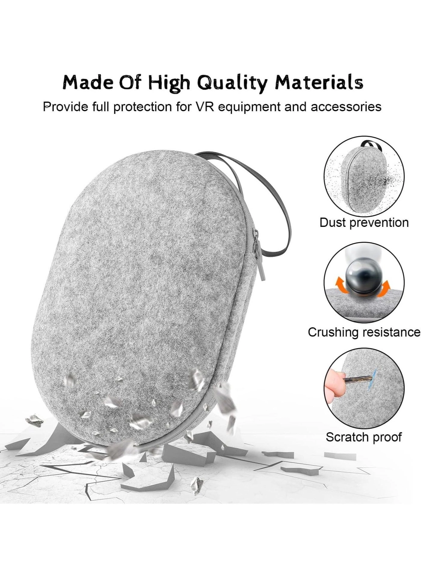 Carrying Case for Meta Quest 3 - Waterproof Large-capacity