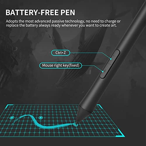 Graphics Drawing Tablet - 10x6 Inch 8192 Levels