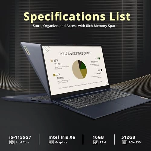 Ideapad 3i - 15.6'' Core i5-1155G7 16GB DDR4 512GB SSD