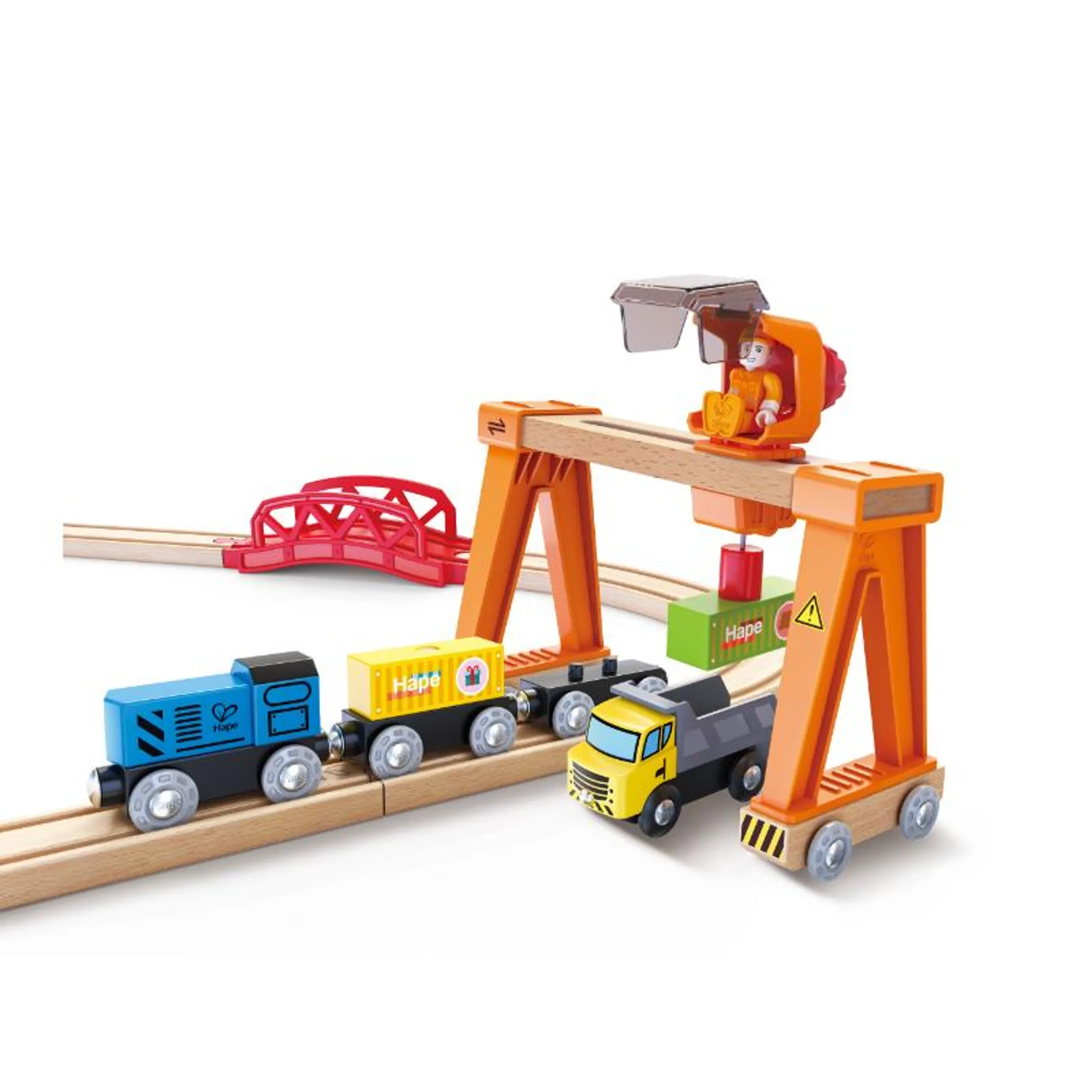 Lift & Load Harbour Train and Railway Set - 25pcs