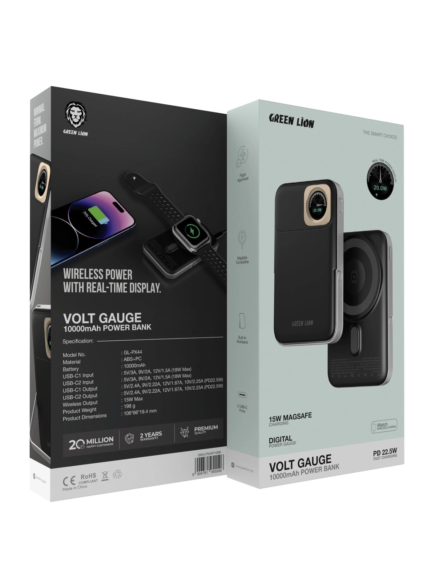 Mag Vision - 10000 mAh 22.5 W Fast charging Wireless charging