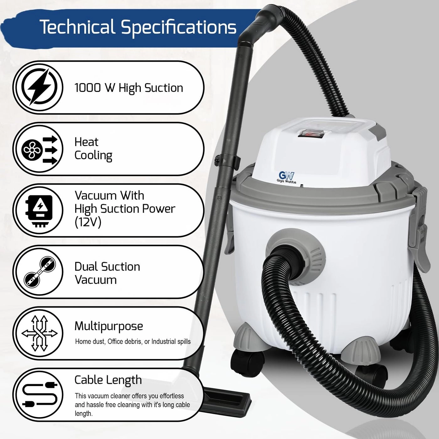 Wet Dry Vacuum Cleaner