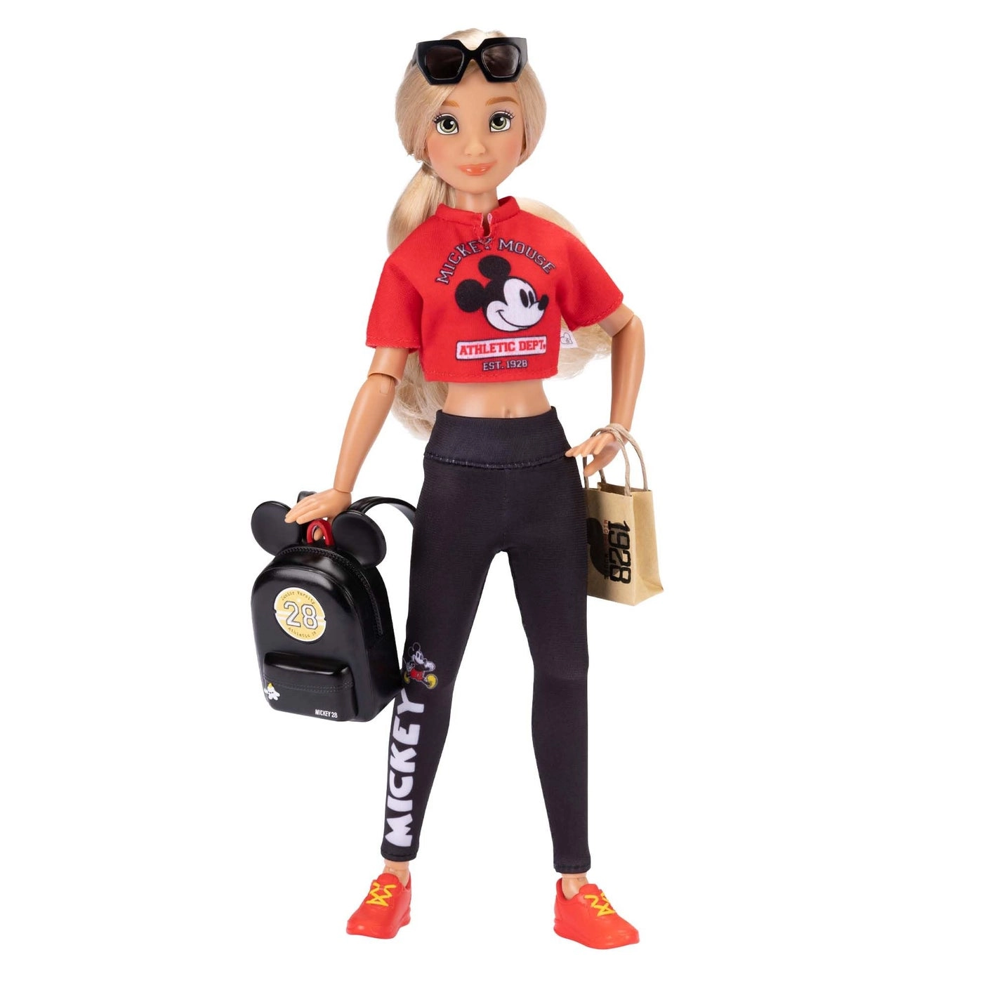 Mickey Mouse Fashion Doll - 11.5" Tall 13 Points of Articulation Two Complete Mix-and-Match Outfits
