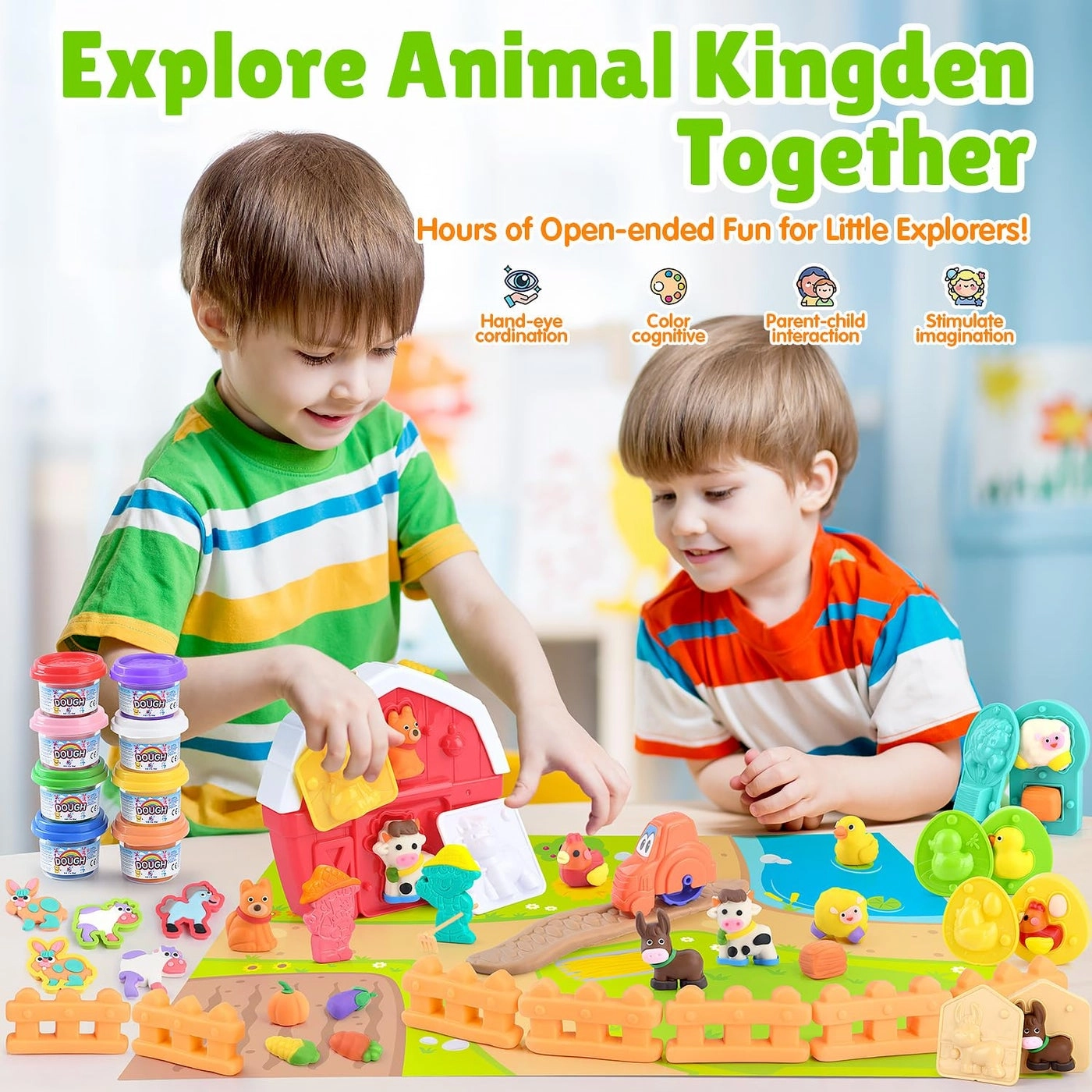 Big Red Barn Farm Playset - 2-4-8