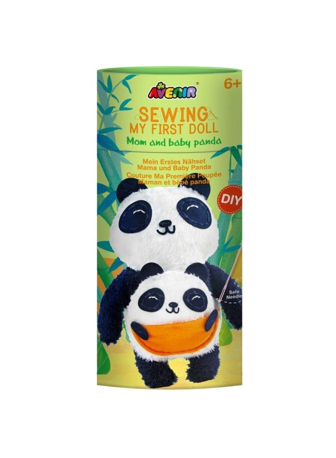 Avenir Sewing My First Doll Mom And Baby Panda Sewing Kit - 6+ years
