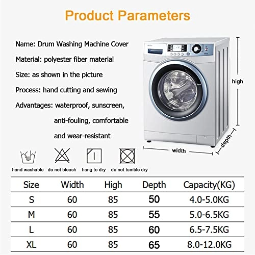 Washing Machine Dustproof Cover - Front Load Waterproof