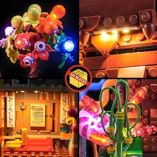 LED Light Kit - Compatible with 21360 Willy Wonka & The Chocolate Factory USB Battery Powered