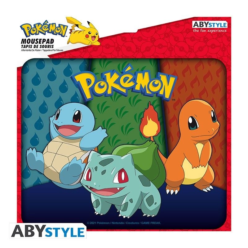 Pokemon Kanto Starters Woven Mouse Pad - 26x19.5 cm