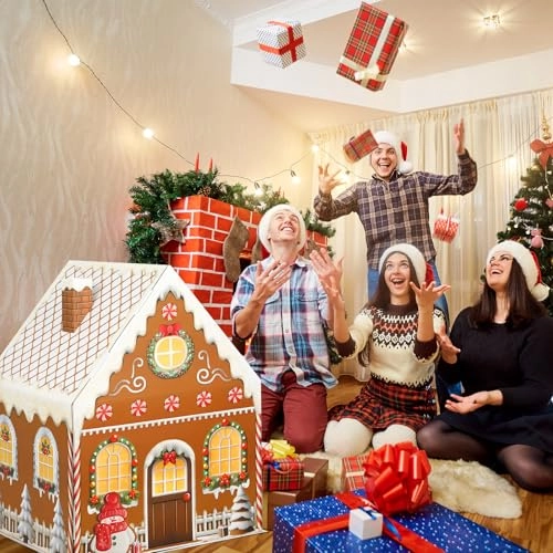 Giant cardboard gingerbread house