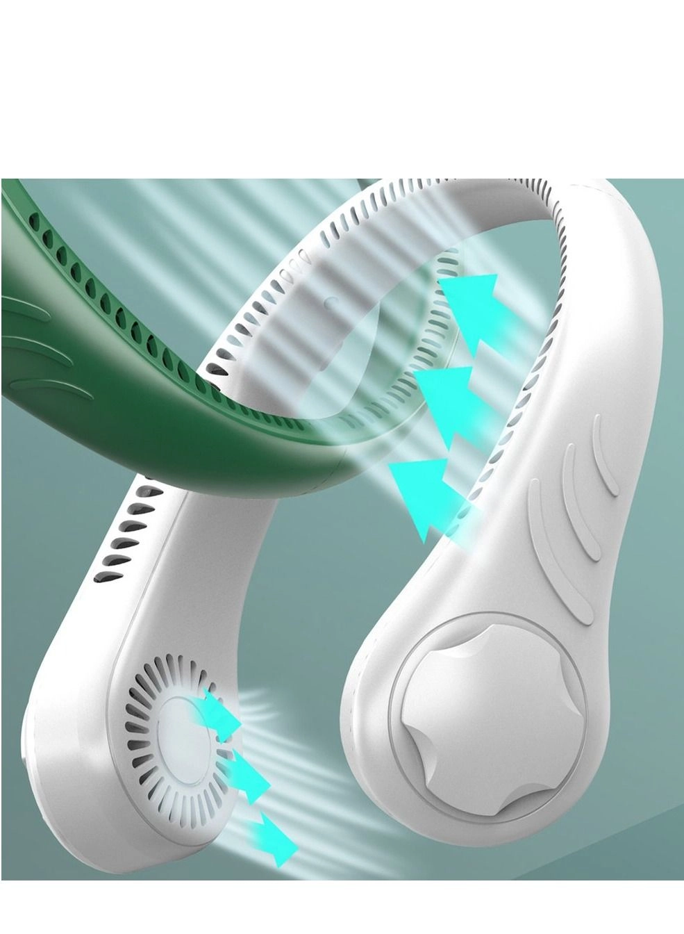 Neck Fan - 3 speeds USB rechargeable Bladeless