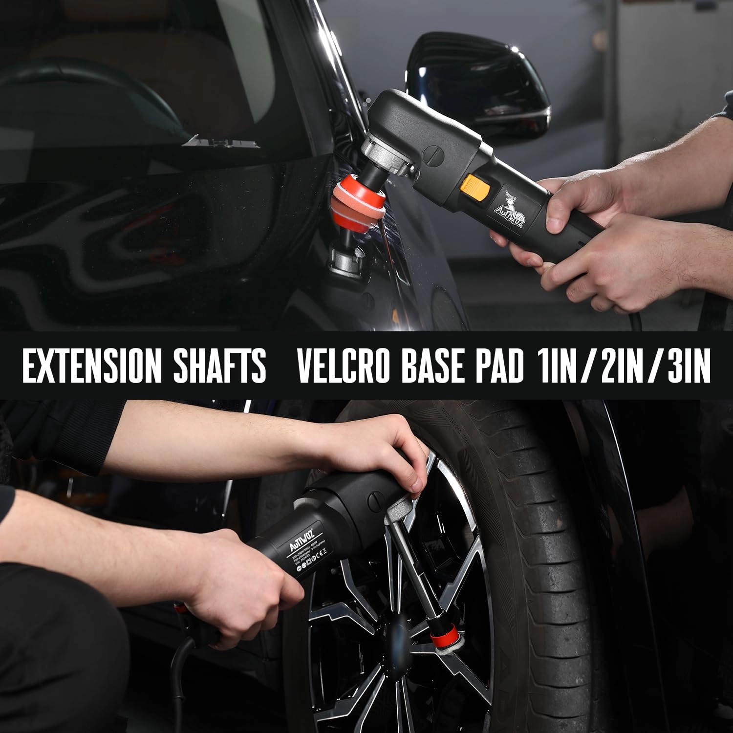 Mini Car Polisher - 600 Watts 1"/2"/3"