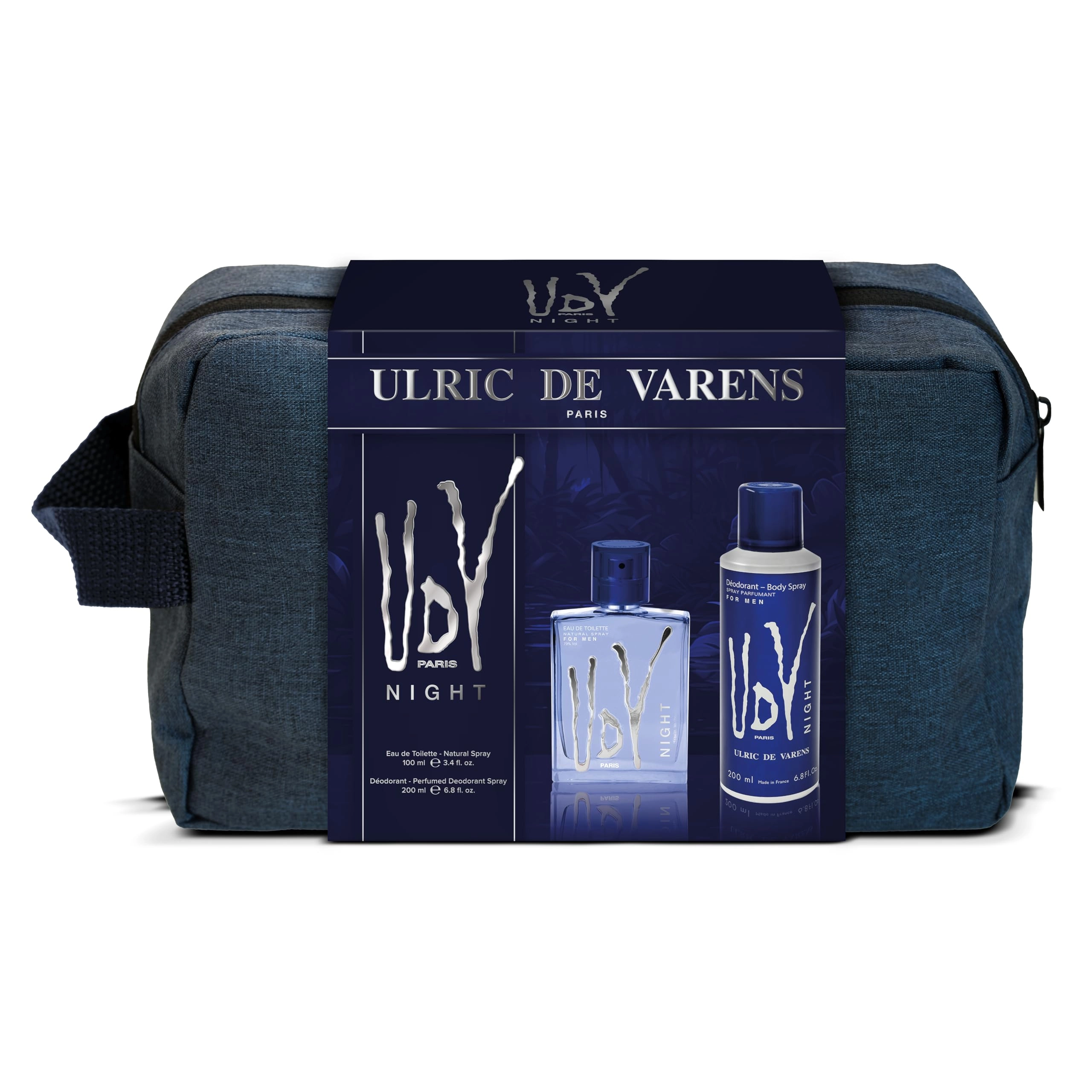 Ulric de Varens NIGHT Eau de Toilette 100 ml and 200 ml Bundle